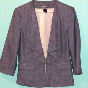 White House Black Market Blazer w/ Ruffled Back and String Tie 🎀